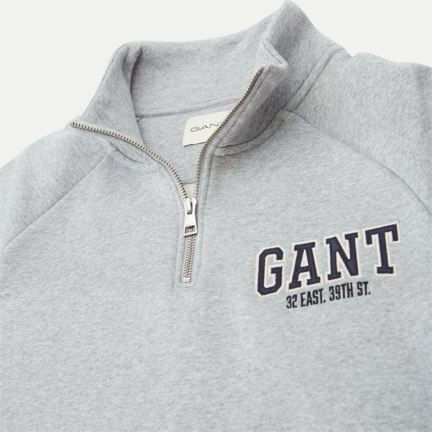 Gant Sweatshirts ARCH HALF-ZIP 2006072 GREY MELANGE